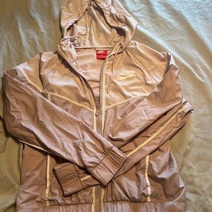 Nike pale pink windbreak jacket